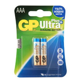 Элемент питания GP 24A/LR03 BP2 Ultra Plus Alkaline (AAA) 2шт — Фото 1