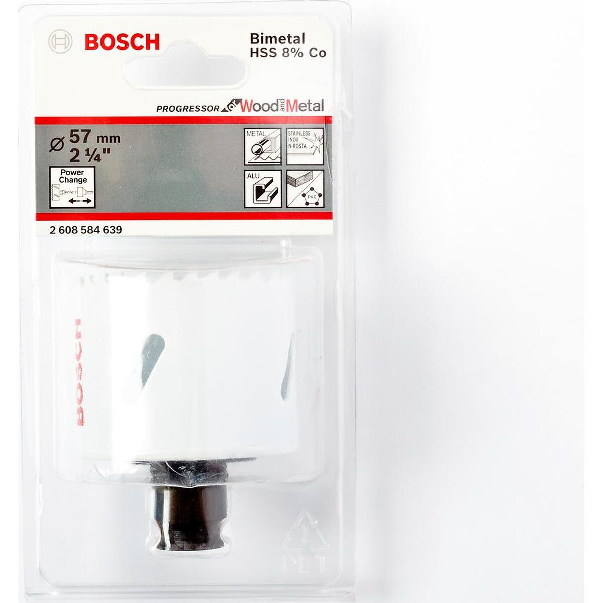 Коронка Bosch HSS-CO 57мм (639) — Фото 1