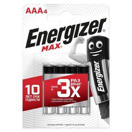 Элемент питания ENERGIZER E92 /LR03 (AAA) Max BP4 4шт — Фото 1