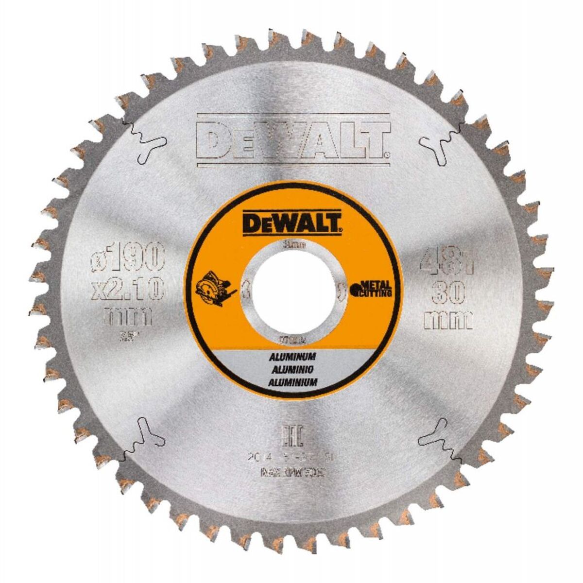 Диск пильный по металлу DeWalt METAL CUTTING DT1912 190х30мм 48T — Фото 1