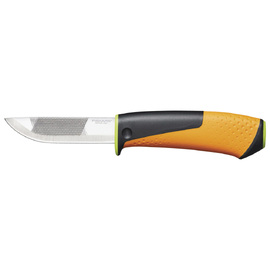 Нож для тяжелых работ Fiskars с точилкой 219мм 1023619 — Фото 1